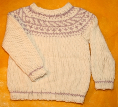 Pulli 1 - 1 1/2 Jahre  30% Alpaka  70% Merino extrafine